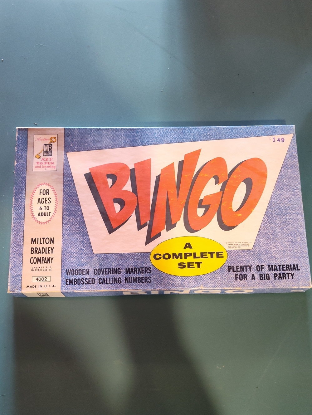 BINGO Vintage Game Set By Milton Bradley
